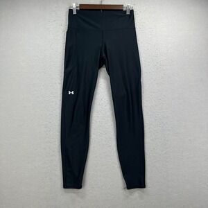Under Armour Leggings Womens Medium Black Compression HeatGear Active Athleisure